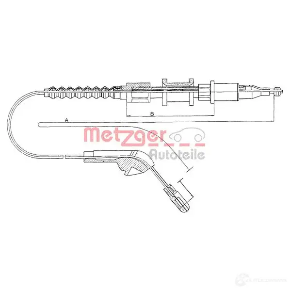 Трос ручника METZGER 4250032406882 B8 LZJW0 994684 11.5943