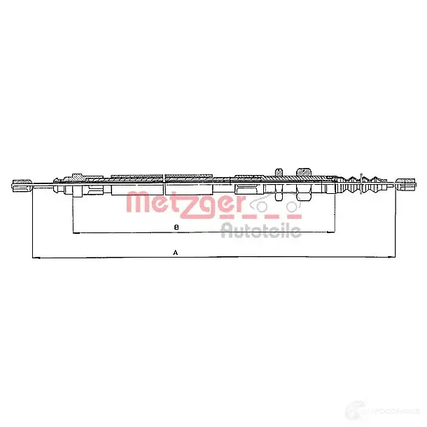 Трос ручника METZGER SK43 UZ 10.4683 4250032401788 993327