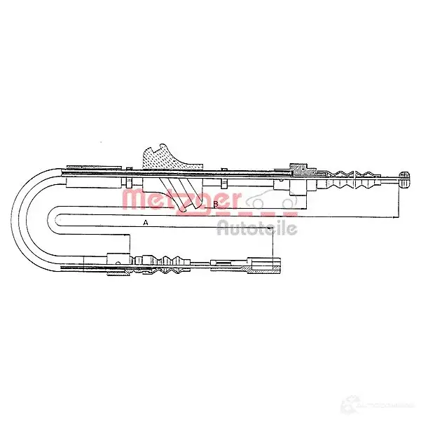 Трос ручника METZGER 4250032403591 10.7581 25E 108 993545