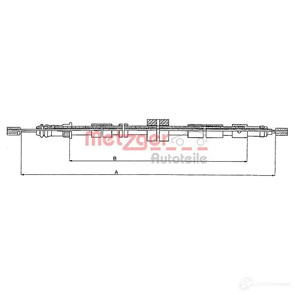 Трос ручника METZGER MJ32W 9 993408 4250032402365 10.6025