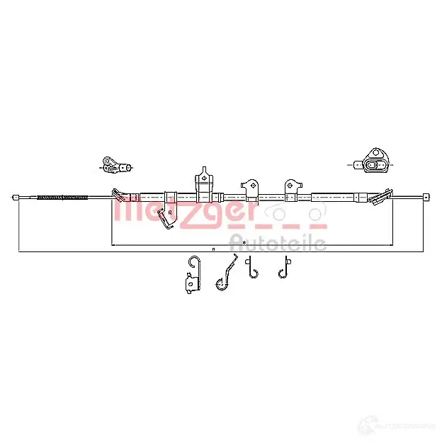 Трос ручника METZGER 999163 D 8UHC 17.1567 4250032678975 изображение 1