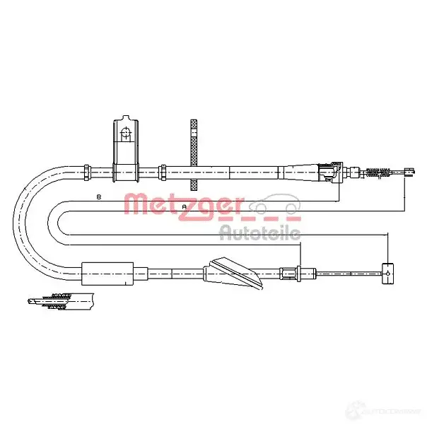 Трос ручника METZGER Y E092X 994622 4250032442224 11.5744