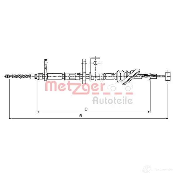 Трос ручника METZGER 4250032410001 17.5020 999228 A SU5H