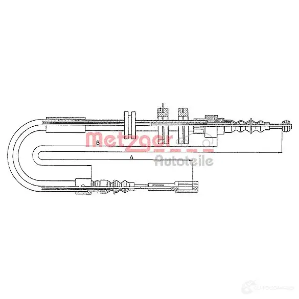 Трос ручника METZGER 993259 10.4091 3PV TDV 4250032401276