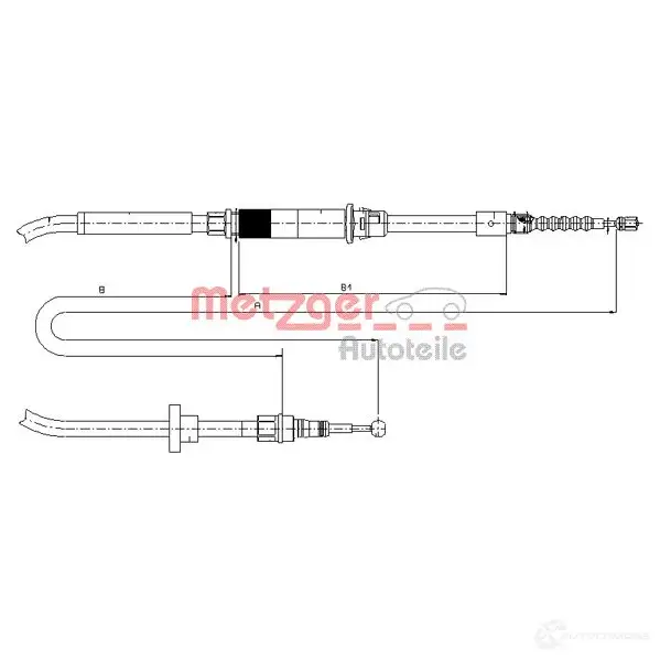 Трос ручника METZGER P8LC IK 993517 4250032441883 10.7484
