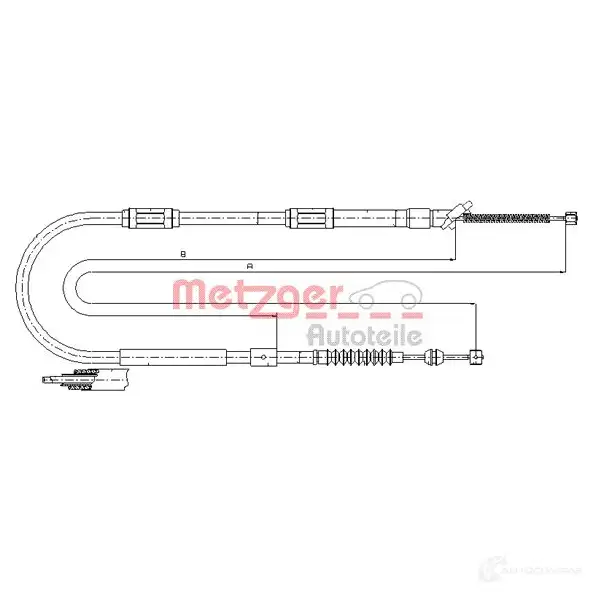 Трос ручника METZGER 17.1041 4250032441821 999126 8YSJH9 Y