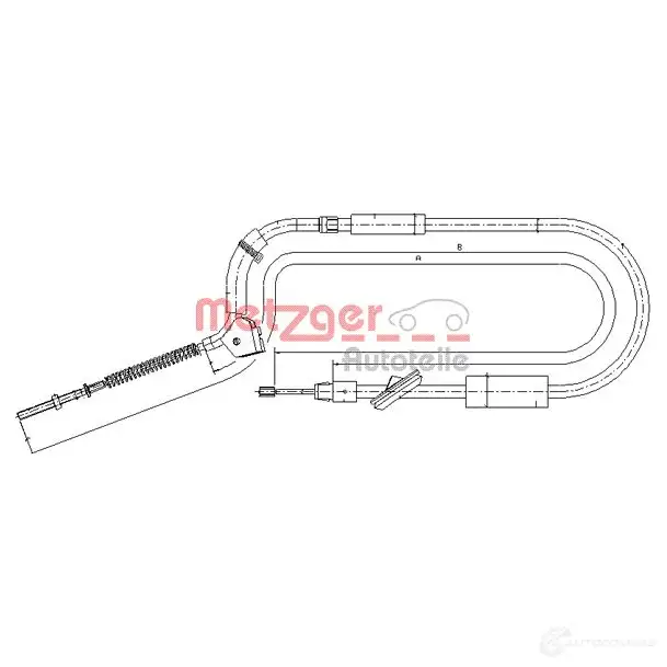 Трос ручника METZGER 10.9332 993592 4250032441937 X REVTUU