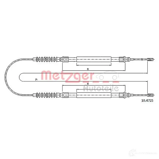 Трос ручника METZGER MI 1QE 993345 4250032442415 10.4725