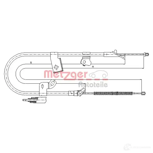 Трос ручника METZGER 999132 4250032442828 0 59YE 17.1079 изображение 0