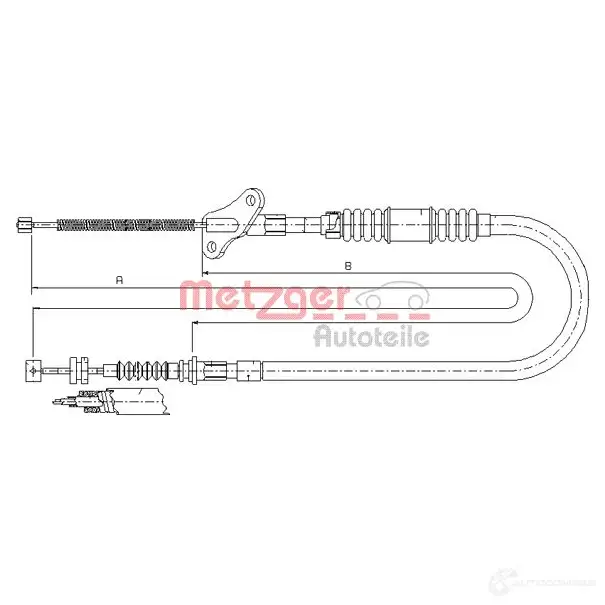 Трос ручника METZGER 17.2722 999201 9HJ VLF1 4250032425968