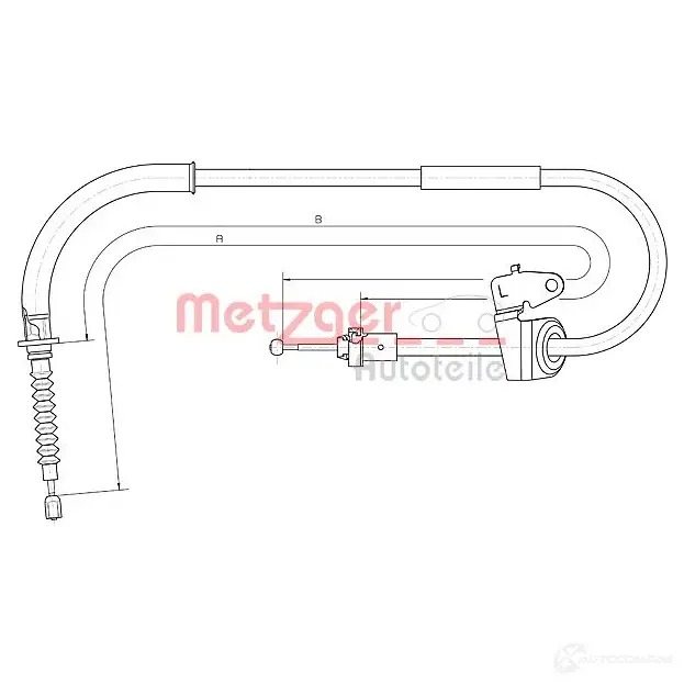 Трос ручника METZGER 993289 4250032506773 L397 V5 10.4303 изображение 0