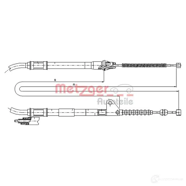 Трос ручника METZGER 17.1414 4250032409401 OA 5FK 999142