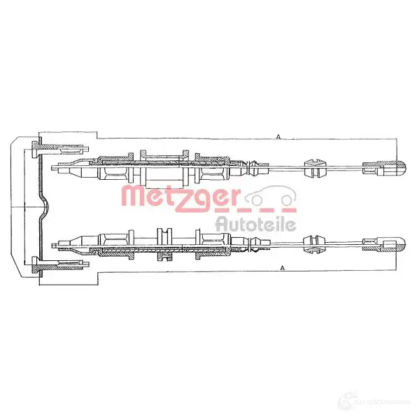 Трос ручника METZGER 11.5853 G JS63C 4250032406677 994661