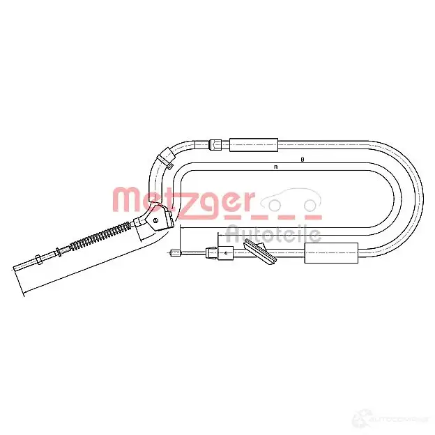 Трос ручника METZGER 10.9335 4250032531041 Y4 TUS 993595