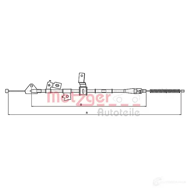 Трос ручника METZGER 17.5070 4250032507022 999241 UXIM2 FD