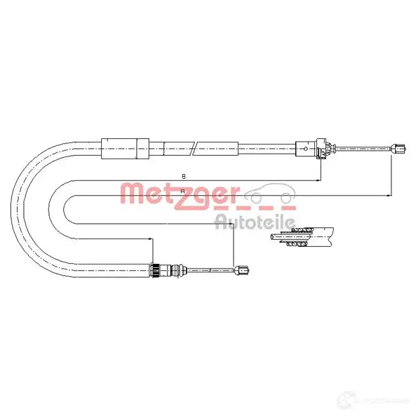 Трос ручника METZGER 4250032442712 X 4JDS 994717 11.6664