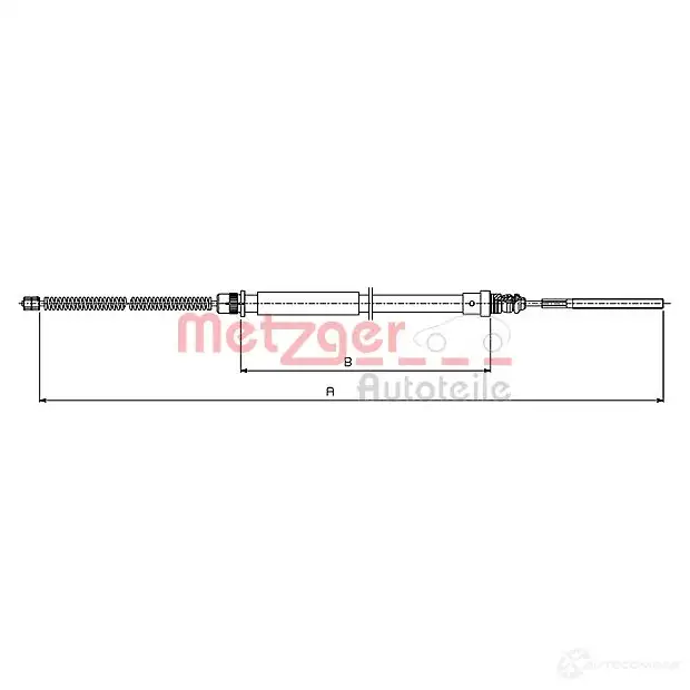 Трос ручника METZGER 491.5 4250032411398 G IE77 1005635