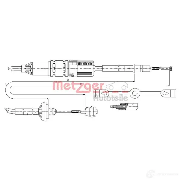 Трос сцепления METZGER 10.3211 4250032400941 993241 9EE DZ изображение 0