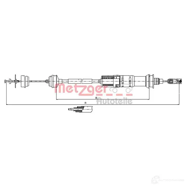 Трос сцепления METZGER W0Z9 0LA 994578 11.3923 4250032427917