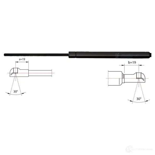 Амортизатор капота METZGER 999666 2110306 4250032470845 PW R8C7Z изображение 0