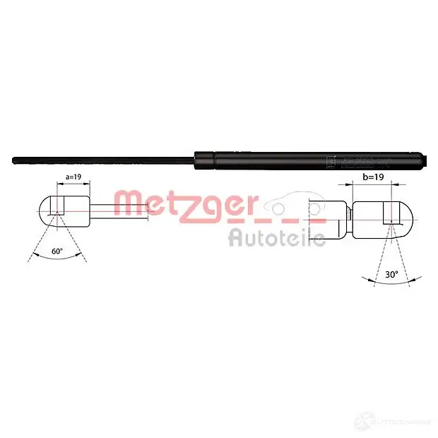 Амортизатор капота METZGER 999813 2110456 4250032486327 3LIUQ2 D