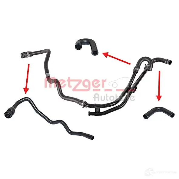Шланг радиатора METZGER 1424793431 4062101024305 07X9M OX 2420329 - Изображение 1