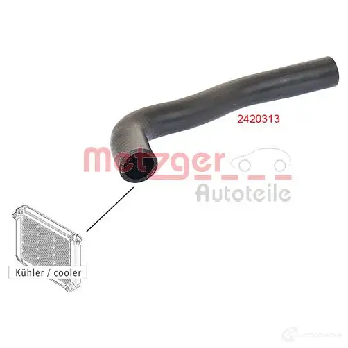 Шланг радиатора METZGER V0CE JQF 4062101026590 2420313 1424793415 - Изображение 1