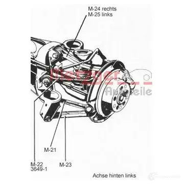 Рычаг подвески METZGER 1006911 0QZC6A6 53033919 M-2 1 - Изображение 1
