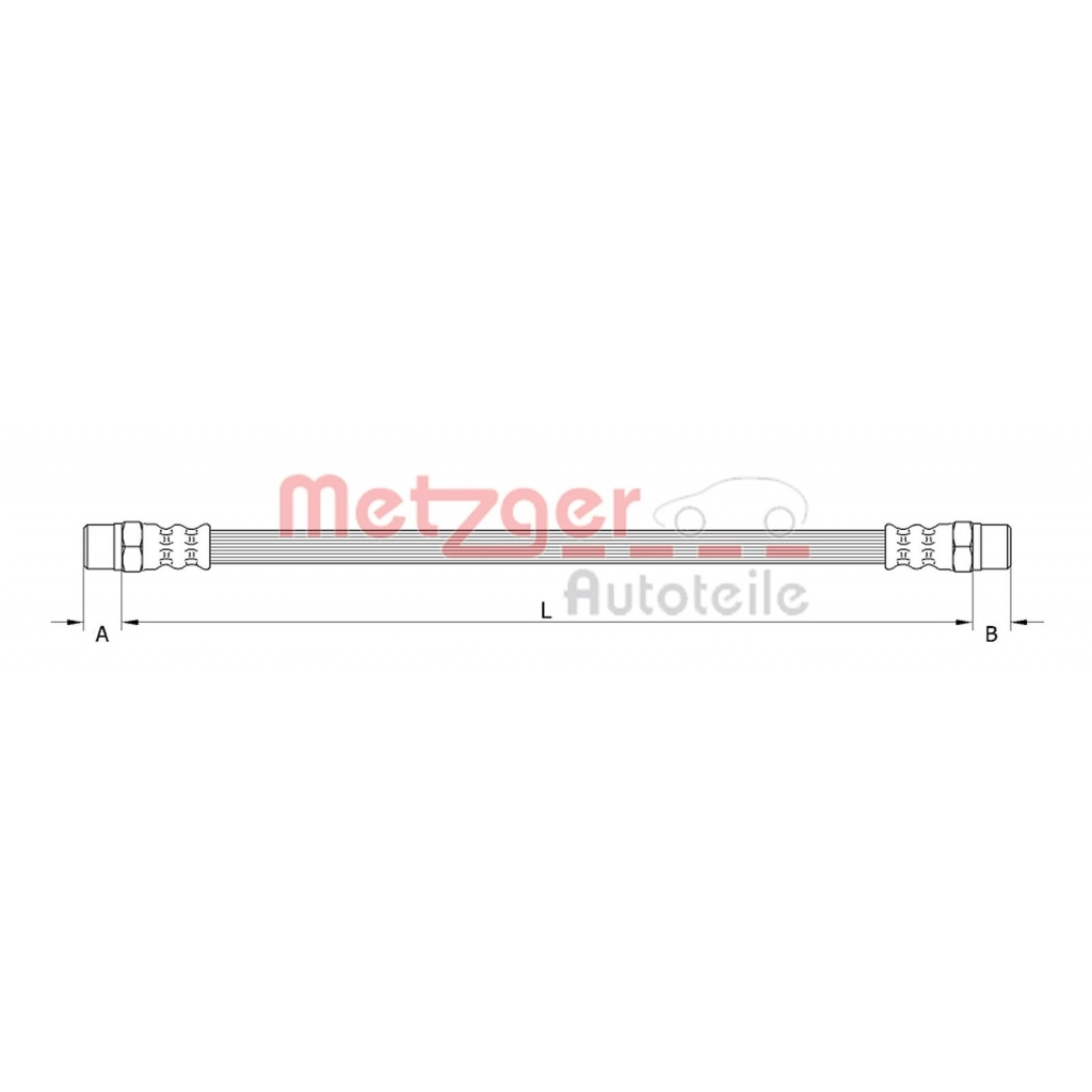 Тормозной шланг METZGER 4110899 1440428749 F 0K16S0