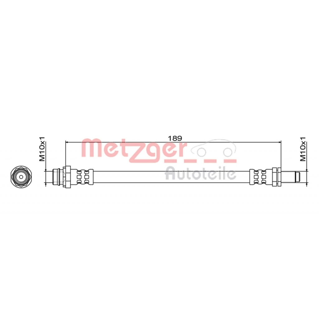 Тормозной шланг METZGER B6 YNK 1440428755 4111467