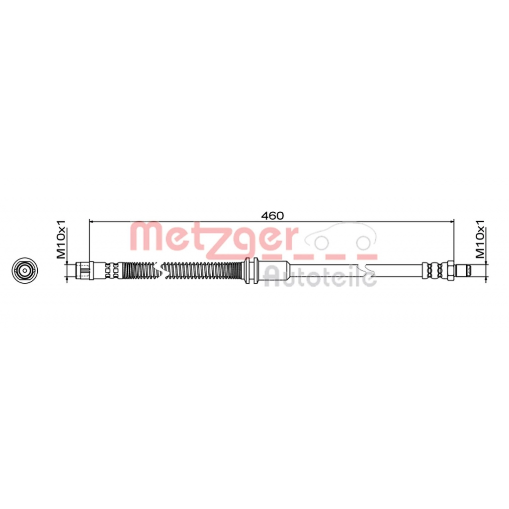 Тормозной шланг METZGER 1440428757 5OG 7H5 4111483