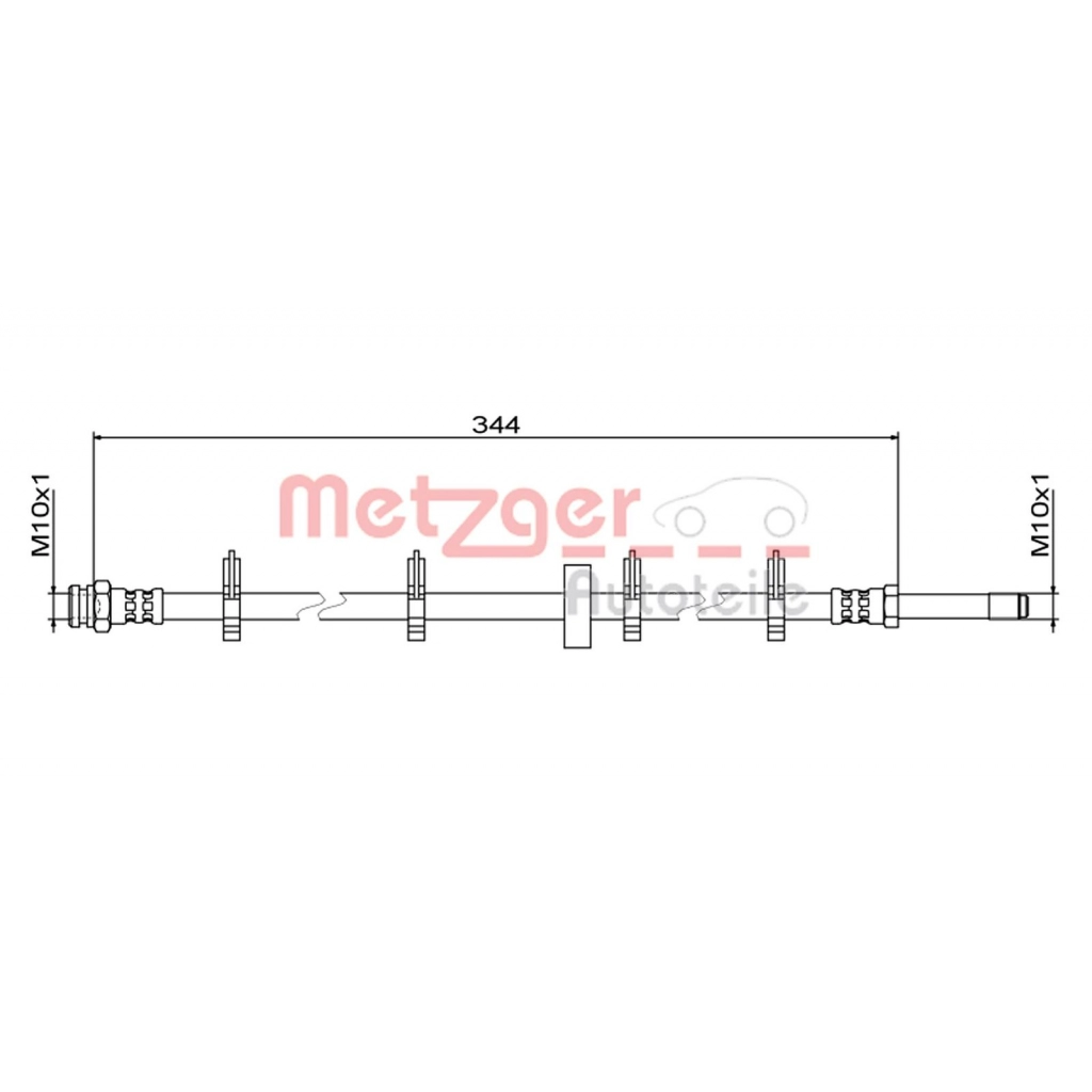 Тормозной шланг METZGER 1440428759 JY3H KV9 4111499