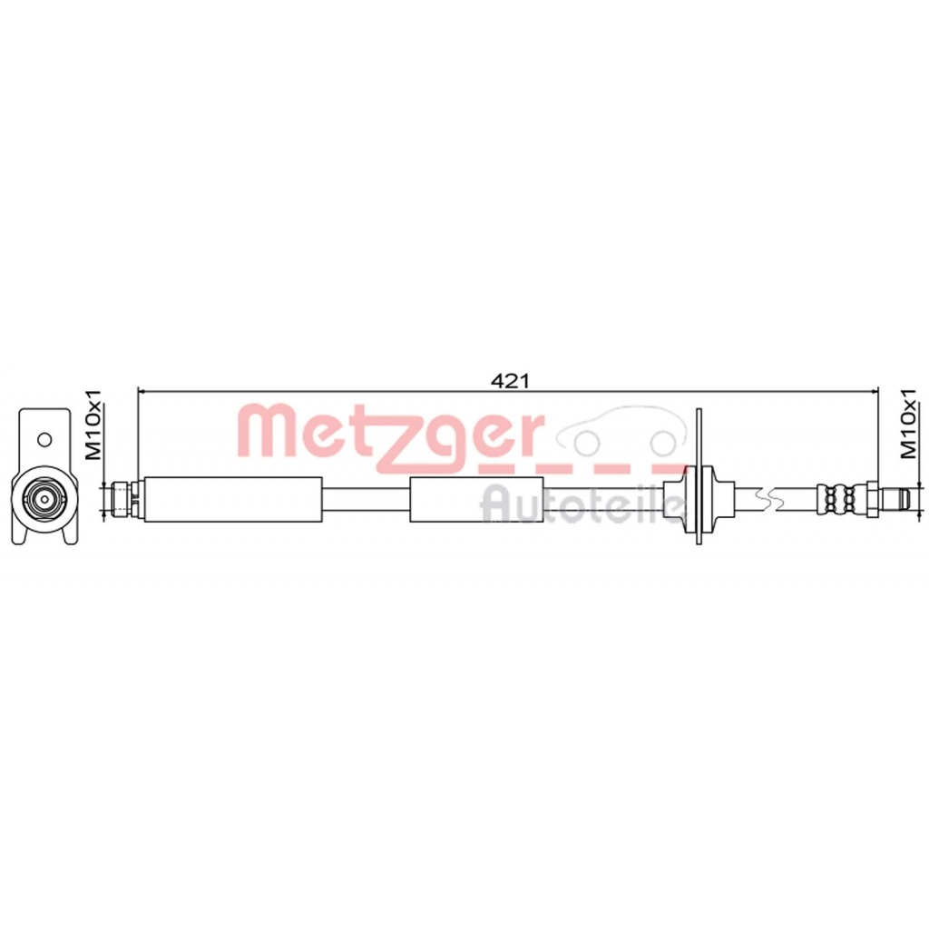 Тормозной шланг METZGER 4111814 5WIX8 YP 1440428765