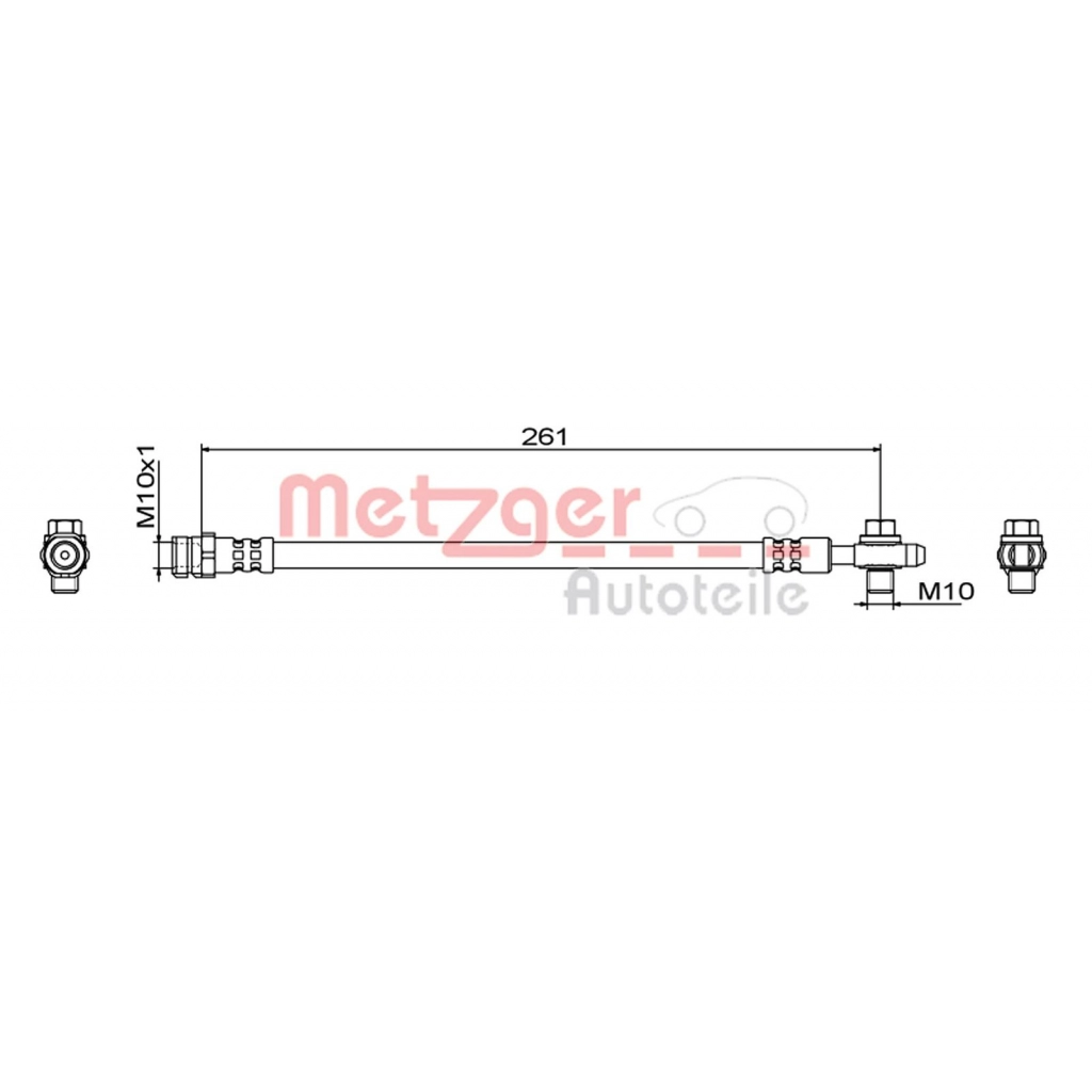 Тормозной шланг METZGER 1440428767 UC SPP 4111829