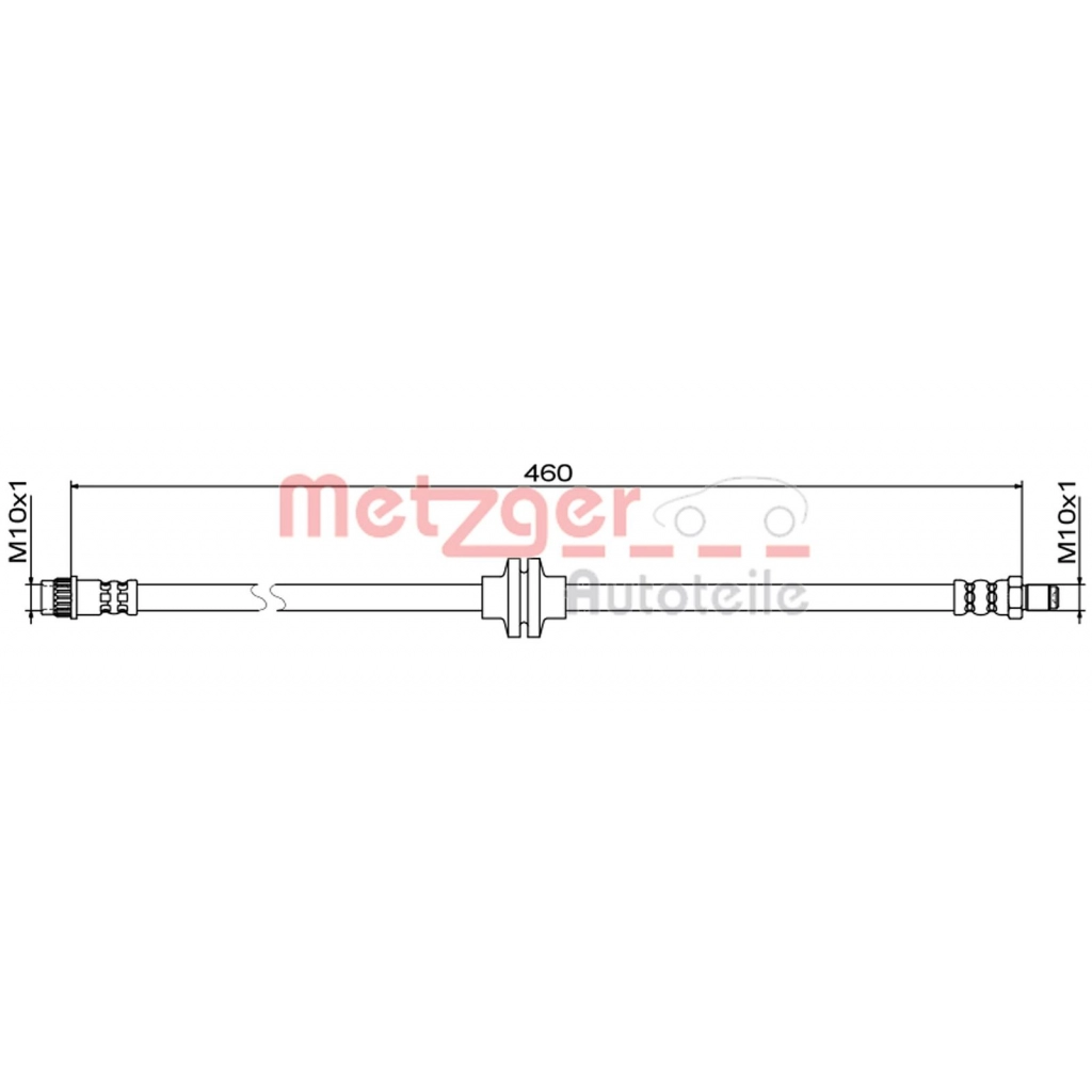 Тормозной шланг METZGER JNS WGKA 4111833 1440428769