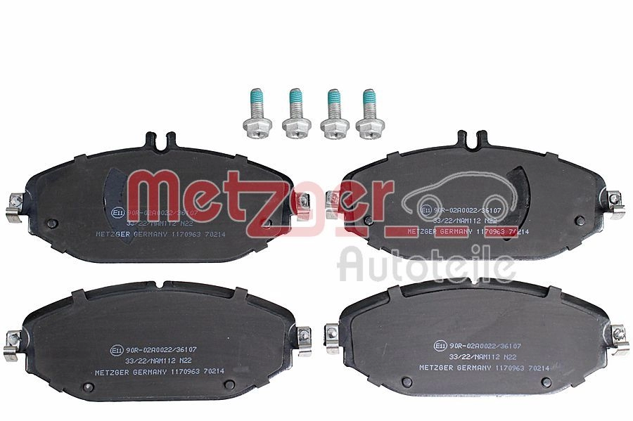 Тормозные колодки дисковые, комплект METZGER PNH IVM 1170963 1440428802 - Изображение 1