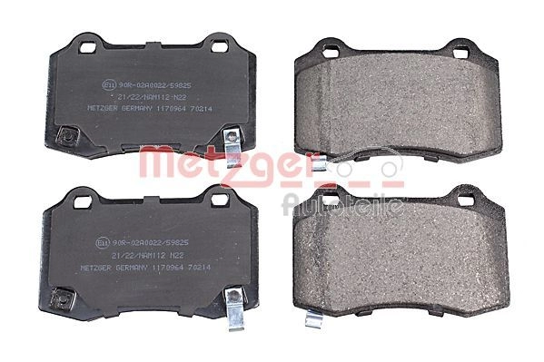 Тормозные колодки дисковые, комплект METZGER 1440428803 1170964 E 9JLCS - Изображение 1