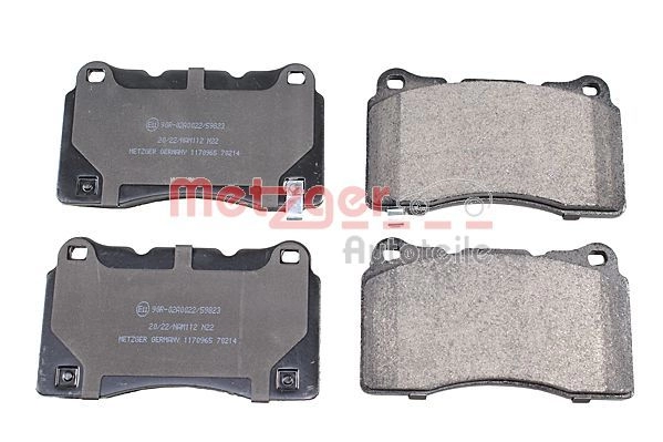 Тормозные колодки дисковые, комплект METZGER N EUHQXF 1170965 1440428804 - Изображение 1