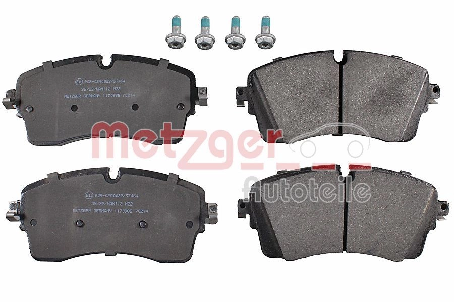 Тормозные колодки дисковые, комплект METZGER X8ONG5 K 1170985 1440428822