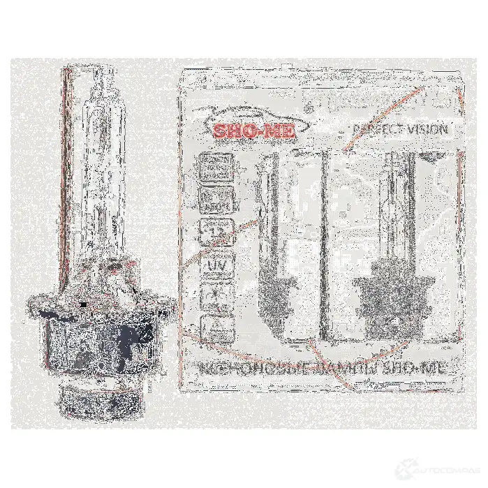 Лампа ксеноновая D4S 35 Вт 12 В 5000K SHO-ME 1439691926 6QQ O4KO D4S5000K - Изображение 1