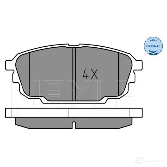 Тормозные колодки дисковые, комплект MEYLE MBP0418 1407535 2369 7 025 236 9713
