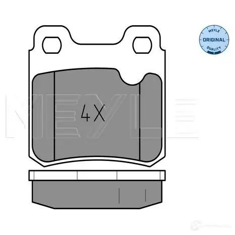 Тормозные колодки дисковые, комплект MEYLE 211 40 MBP0079 025 211 4015 1407042 изображение 0