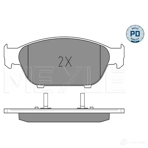 Тормозные колодки дисковые, комплект MEYLE 1408038 025 261 5820/PD 2515 8 25159 изображение 1