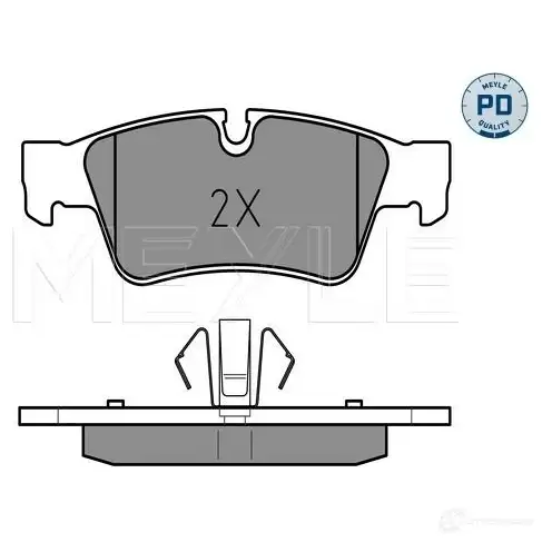 Тормозные колодки дисковые, комплект MEYLE 1407631 025 239 2318/PD MBP0476PD 23 923 - Изображение 1