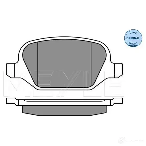 Тормозные колодки дисковые, комплект MEYLE MBP0400 2360 1 1407506 025 236 0113