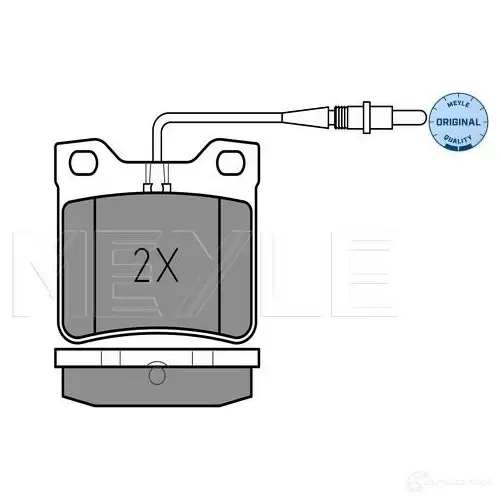 Тормозные колодки дисковые, комплект MEYLE MBP0222 025 219 0417/W 1407236 21 904 - Изображение 1