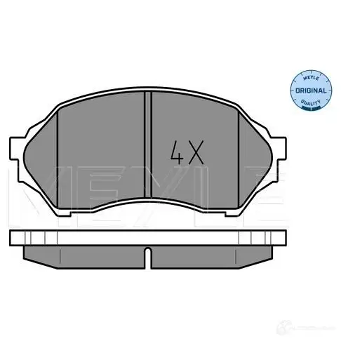Тормозные колодки дисковые, комплект MEYLE 1407449 025 234 9016 MBP0360 234 90 изображение 0