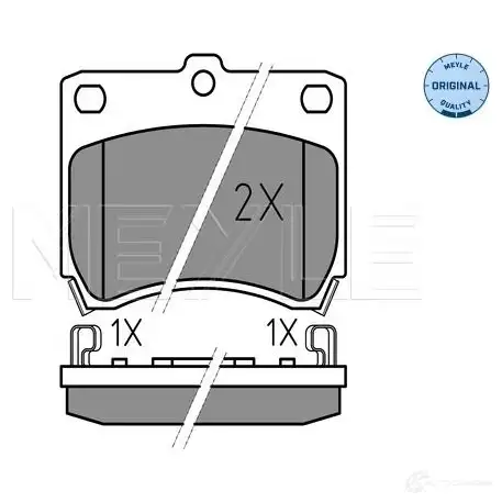 Тормозные колодки дисковые, комплект MEYLE 1407085 025 213 5514/W MBP0114 2135 5 - Изображение 1