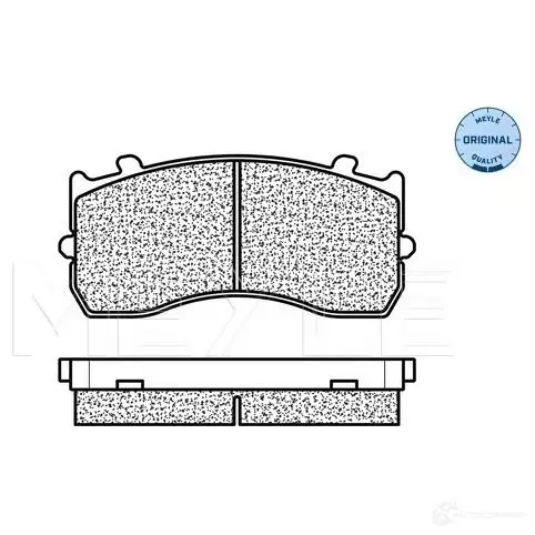 Тормозные колодки дисковые, комплект MEYLE 29116 025 290 4827 1408043 291 15 изображение 2