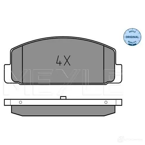 Тормозные колодки дисковые, комплект MEYLE MBP0510 025 240 4514 2404 5 1407680
